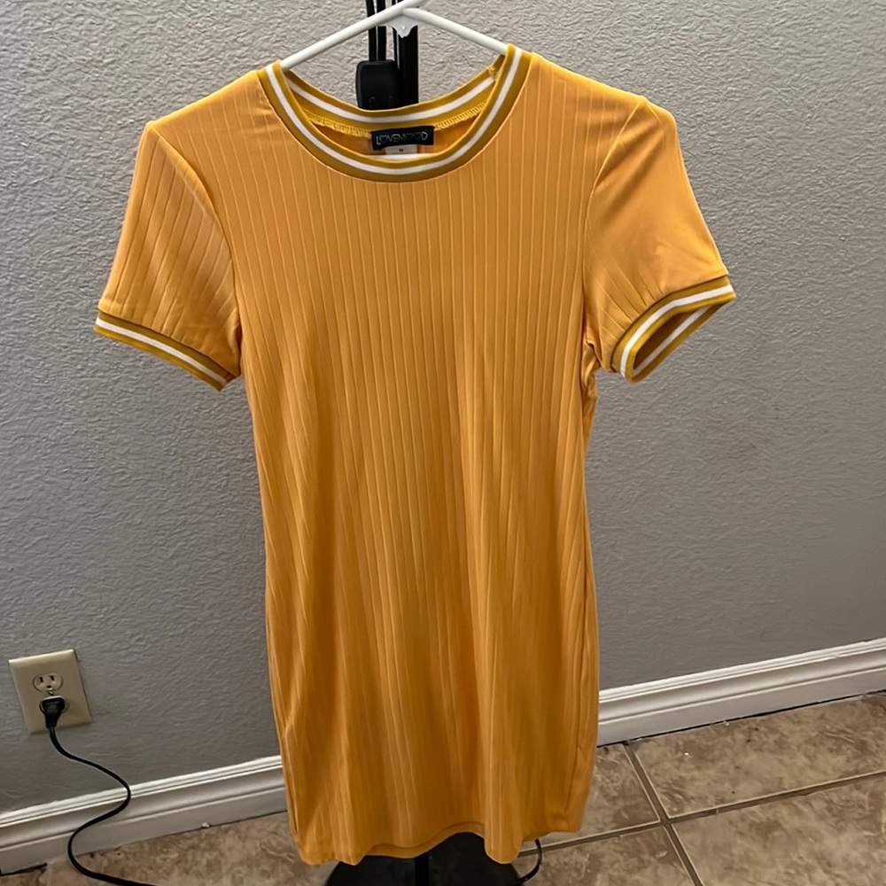 Mustard yellow dress